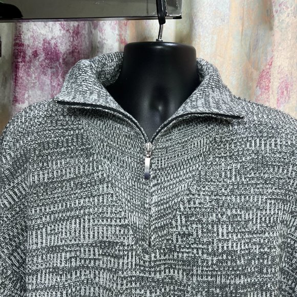๐ Barisal Men Knitted Sweater with Zipper Heather Gray - Picture 2 of 14